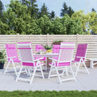 Stoelkussens met hoge rug van oxford stof voor frisse uitstraling - Roze / 6 - Stoelkussens