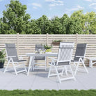 Stoelkussens met hoge rug van oxford stof voor frisse uitstraling - Grijs / 6 - Stoelkussens