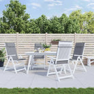 Stoelkussens met hoge rug van oxford stof voor frisse uitstraling - Grijs / 4 - Stoelkussens