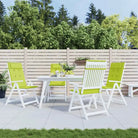 Stoelkussens met hoge rug van oxford stof voor frisse uitstraling - Lichtgroen / 4 - Stoelkussens