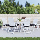 Stoelkussens van Oxford stof voor een frisse uitstraling en behoud van oorspronkelijke vorm - Zwart en wit / 40 x 40 x