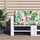 Stoelkussens van oxford stof voor een frisse uitstraling met holle vezel - Groen en roze / 3 - Stoelkussens