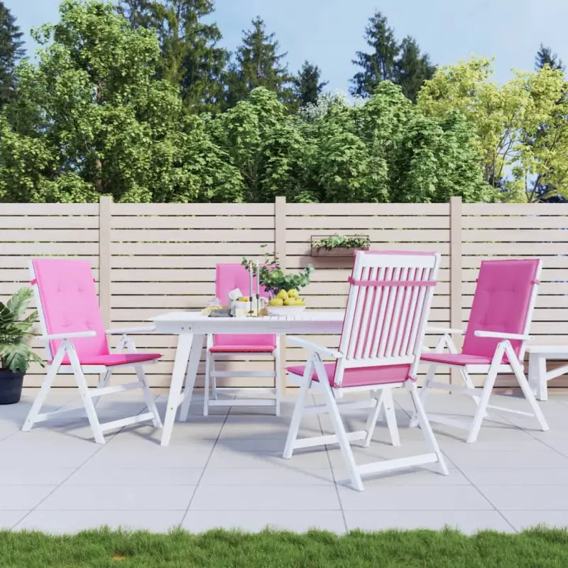 Stoelkussens voor een frisse uitstraling en behouden oorspronkelijke vorm - Roze / 120 x 50 x 3 cm / 4 - Stoelkussens