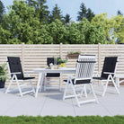 Stoelkussens voor een frisse uitstraling en behouden oorspronkelijke vorm - Zwart en wit / 120 x 50 x 3 cm / 4