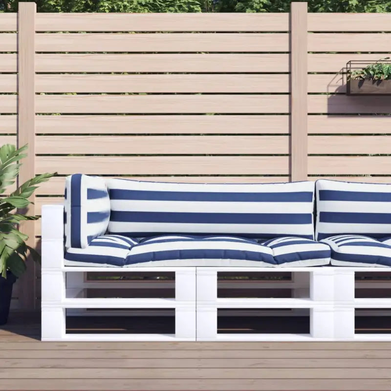 Stoelkussens voor een frisse uitstraling en oorspronkelijke vorm - Blauw en wit / 3 - Stoelkussens