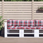 Stoelkussens voor een frisse uitstraling en oorspronkelijke vorm - Rood ruitpatroon / 3 - Stoelkussens