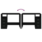 Strak bureaublad met lades van bewerkt hout voor moderne kamers - Bureaus