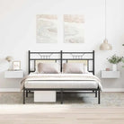 Strak nachtkastje van bewerkt hout met levering bevat - Hoogglans wit / 2 - Nachtkastjes