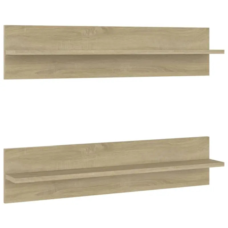 Strakke wandplanken van bewerkt hout voor moderne woonkamers - Sonoma eiken / 2 / 1 - Wandplanken