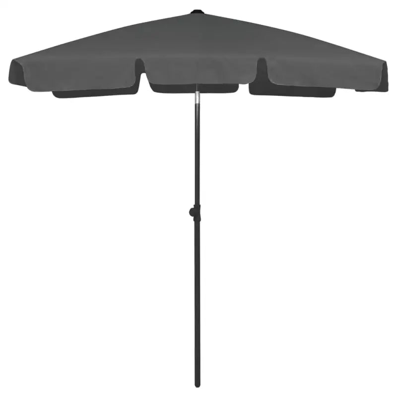 Strandparasol met UV-bescherming en stevig supportdoek - Antraciet / 180 x 120 cm / 1 - Parasols en zonneschermen