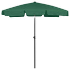 Strandparasol met UV-bescherming en stevig supportdoek - Groen / 180 x 120 cm / 1 - Parasols en zonneschermen