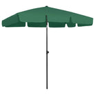 Strandparasol met UV-bescherming en stevig supportdoek - Groen / 200 x 125 cm / 1 - Parasols en zonneschermen