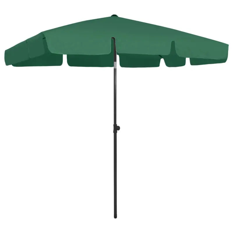 Strandparasol met UV-bescherming en stevig supportdoek - Groen / 200 x 125 cm / 1 - Parasols en zonneschermen