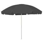 Strandparasol met UV-bescherming en stevige baleinen - Antraciet / 300 cm / 1 - Parasols en zonneschermen