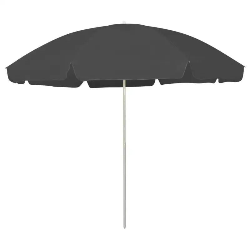 Strandparasol met UV-bescherming en stevige baleinen - Antraciet / 300 cm / 1 - Parasols en zonneschermen