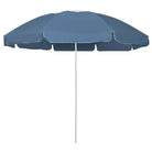 Strandparasol met UV-bescherming en stevige baleinen - Blauw en wit / 240 cm / 1 - Parasols en zonneschermen