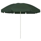 Strandparasol met UV-bescherming en stevige baleinen - Groen en wit / 240 cm / 1 - Parasols en zonneschermen