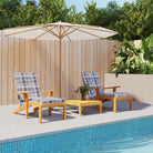 TerrasstoelKussens met oxford stof voor een frisse uitstraling - Grijs ruitpatroon / 2 - Stoelkussens