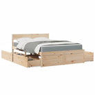 Tijdloos bedframe van massief grenenhout voor je slaapkamer - Naturel / 120 x 190 cm - Bedden & bedframes
