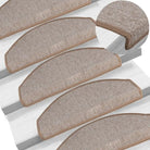 Trapmatten levering bevat voor veilige en stijlvolle trappen - Lichtbruin / 65 x 24 x 4 cm / 15 - Trapmatten