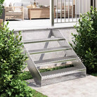 Trapmatten voor antislip trappen van gegalvaniseerd staal - 90 x 24 x 7 cm / 1 / press locked - Trapmatten