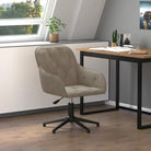 Trendy bureaustoel met verstelbare hoogte armleuning en elegant design - Lichtgrijs / 1 - Bureaustoelen