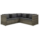 Trendy en Comfortabele Tuin Lounge Set - Grijs - Tuinsets