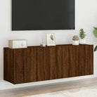 Trendy en duurzame tv-meubel van bewerkt hout - bruin eikenkleur / 2 / 60 cm - Tv-meubels