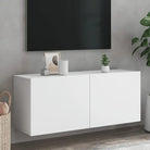 Trendy en duurzame tv-meubel van bewerkt hout - Wit / 1 / 100 cm - Tv-meubels
