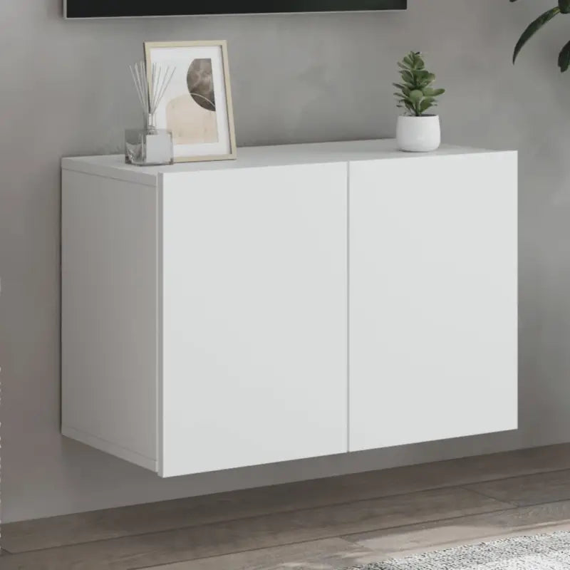 Trendy en duurzame tv-meubel van bewerkt hout - Wit / 1 / 60 cm - Tv-meubels