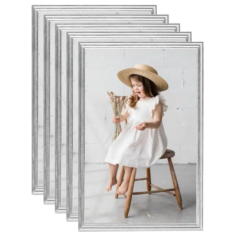 Trendy fotolijsten voor een stijlvolle muurdecoratie - Zilver / 70 x 90 cm / 5 - Fotolijstjes
