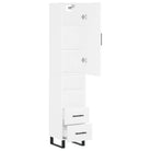 Trendy hoge kast in bewerkt hout met duurzame en stabiele kwaliteit - Dressoirs & buffetkasten