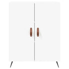 Trendy hoge kast van bewerkt hout met duurzame charme - Dressoirs & buffetkasten