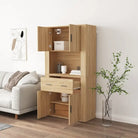 Trendy hoge kast van bewerkt hout met duurzame en stabiele constructie - Dressoirs & buffetkasten