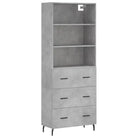 Trendy hoge kast van bewerkt hout met duurzame en stabiele constructie - Dressoirs & buffetkasten