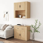 Trendy hoge kast van bewerkt hout met duurzame en stabiele constructie - Dressoirs & buffetkasten