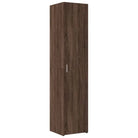 Trendy hoge kast van bewerkt hout met elegante uitstraling - Dressoirs & buffetkasten