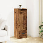 Trendy hoge kast van duurzaam bewerkt hout met charmante uitstraling - Oud hout / 1 - Dressoirs & buffetkasten