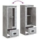 Trendy hoge kast van duurzaam bewerkt hout met charmante uitstraling - Dressoirs & buffetkasten