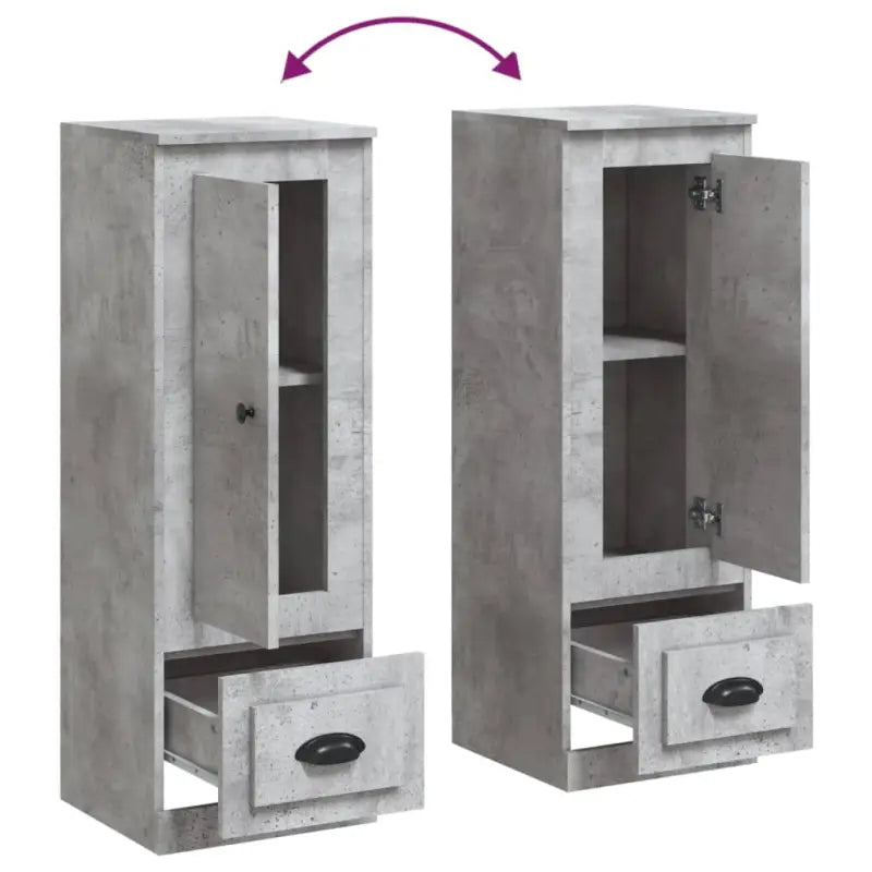 Trendy hoge kast van duurzaam bewerkt hout met charmante uitstraling - Dressoirs & buffetkasten