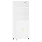 Trendy hoge kast van duurzaam bewerkt hout voor een uniek interieur - Dressoirs & buffetkasten