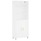 Trendy hoge kast van duurzaam bewerkt hout voor een uniek interieur - Dressoirs & buffetkasten