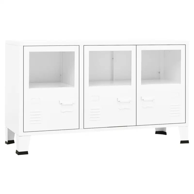 Trendy industrieel dressoir van metaal voor een strakke uitstraling - Wit / 1 - Dressoirs & buffetkasten