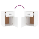 Trendy nachtkastje van bewerkt hout dat gemakkelijk schoon te maken - Nachtkastjes