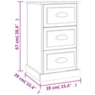 Trendy nachtkastje van duurzaam bewerkt hout voor in huis - Nachtkastjes