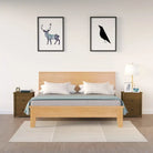 Trendy nachtkastje van massief grenenhout met strak design - Honingbruin / 2 - Nachtkastjes