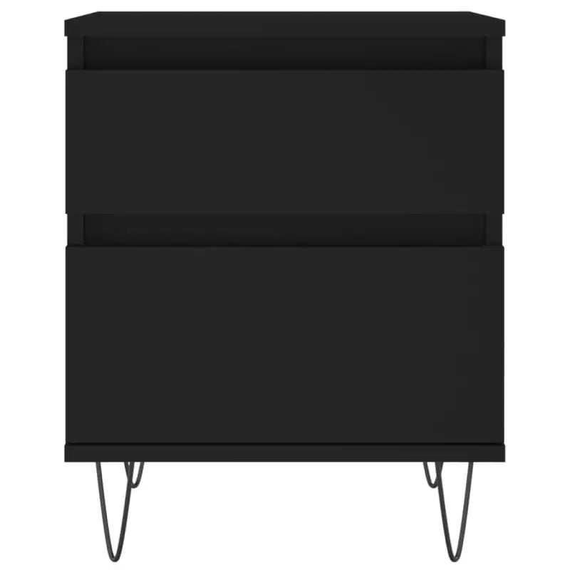 Trendy nachtkastjes van bewerkt hout met metalen poten en strak ontwerp - Nachtkastjes