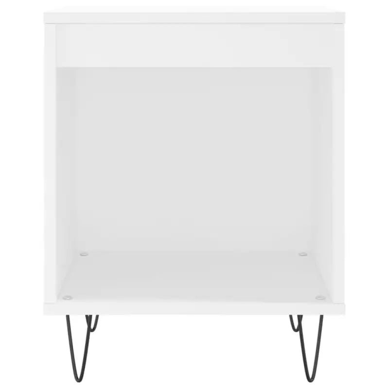 Trendy nachtkastjes van bewerkt hout met metalen poten voor een strak interieur - Nachtkastjes