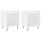 Trendy nachtkastjes van bewerkt hout met metalen poten voor een strak interieur - Nachtkastjes