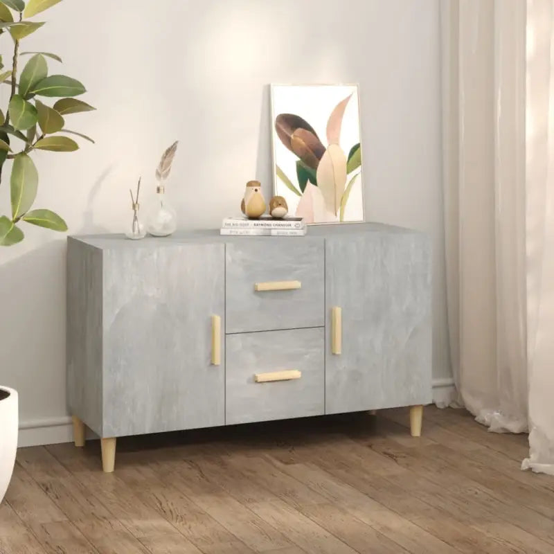 Trendy ontwerp dressoir van bewerkt hout gemakkelijk schoon en stabiel - Betongrijs / 1 - Dressoirs & buffetkasten